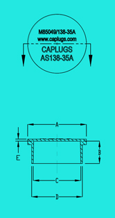 Tapas contra polvo de conectores eléctricos AS138 diagram